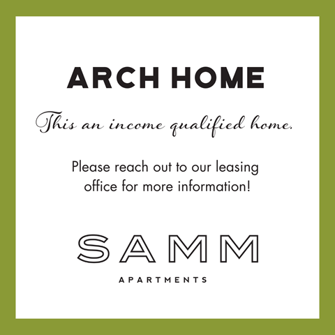 a white and green certificate with the text arch home